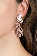 Load image into Gallery viewer, Palm Picnic - Copper Post Earring

