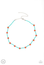 Load image into Gallery viewer, Colorfully Flower Child - Blue Necklace
