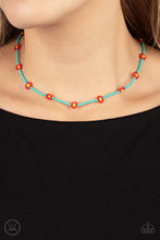 Load image into Gallery viewer, Colorfully Flower Child - Blue Necklace
