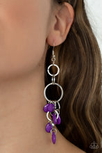 Load image into Gallery viewer, Sandcastle Sunset - Purple Earring
