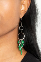 Load image into Gallery viewer, Sandcastle Sunset - Green Earring
