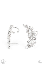 Load image into Gallery viewer, Prismatically Panoramic - White (Opal Rhinestone) Ear Crawler Earring
