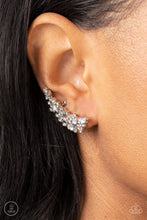 Load image into Gallery viewer, Prismatically Panoramic - White (Opal Rhinestone) Ear Crawler Earring
