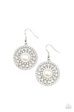 Load image into Gallery viewer, Century Classic - White (Pearly/Rhinestone) Earring
