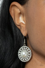 Load image into Gallery viewer, Century Classic - White (Pearly/Rhinestone) Earring
