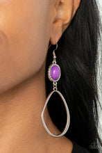 Load image into Gallery viewer, Adventurous  Allure - Purple Earring
