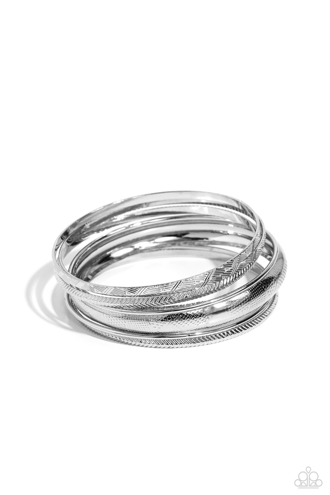 Stackable Stunner - Silver (Bangle) Bracelet