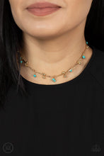 Load image into Gallery viewer, Sahara Social - Gold (Turquoise Stone)Choker Necklace freeshipping - JewLz4u Gemstone Gallery
