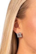 Load image into Gallery viewer, Times Square Scandalous - White Post Earring

