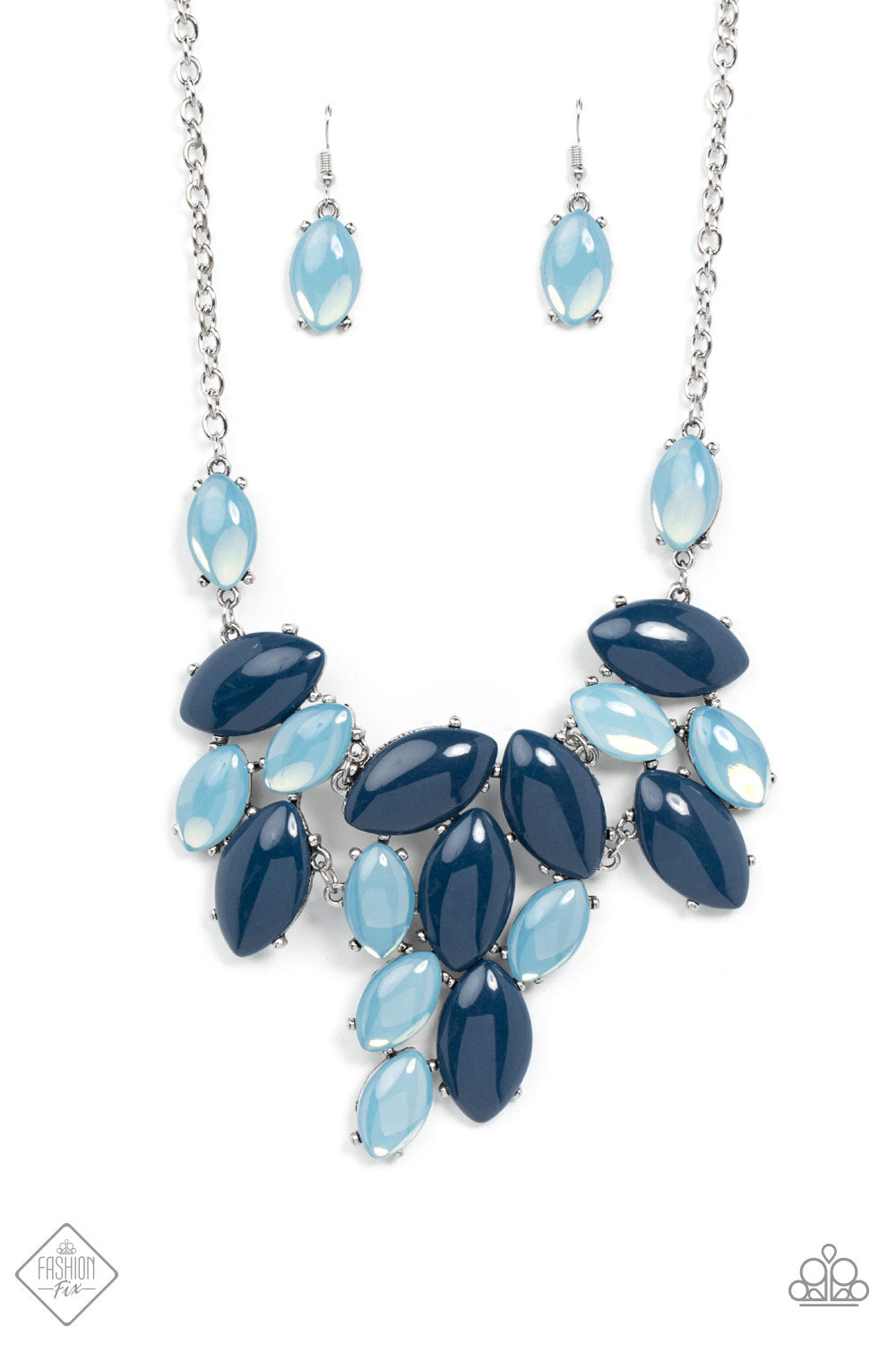 Date Night Nouveau - Blue Necklace (GM-1021) freeshipping - JewLz4u Gemstone Gallery