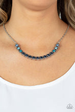 Load image into Gallery viewer, Throwing SHADES - Blue (Rhinestone) Necklace freeshipping - JewLz4u Gemstone Gallery
