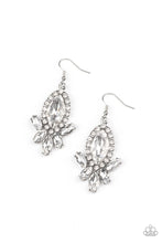 Load image into Gallery viewer, Serving Up Sparkle - White (Rhinestone) Earring
