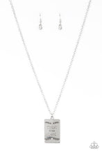 Load image into Gallery viewer, All About Trust - White (Rhinestone in Center ) Necklace
