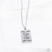 Load image into Gallery viewer, All About Trust - White (Rhinestone in Center ) Necklace
