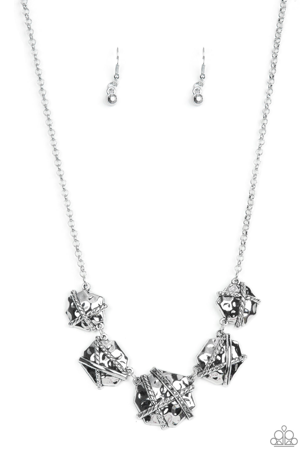 Keep Guard - Silver (Hematite Rhinestone) Necklace