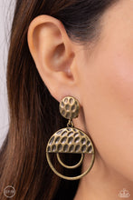 Load image into Gallery viewer, Southern Souvenir - Brass (Clip-On) Earring

