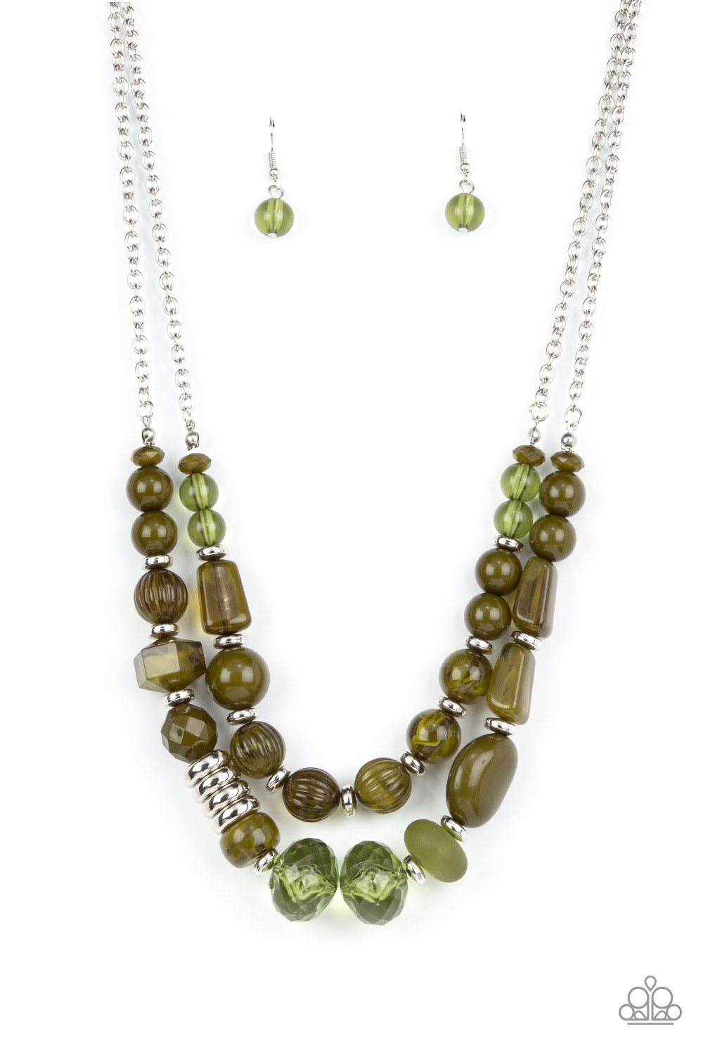 Pina Colada Paradise - Green Necklace freeshipping - JewLz4u Gemstone Gallery