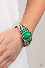 Load image into Gallery viewer, A Touch of Tiki - Green Bracelet freeshipping - JewLz4u Gemstone Gallery

