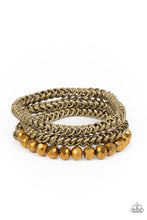 Load image into Gallery viewer, Gutsy and Glitzy - Brass Bracelet
