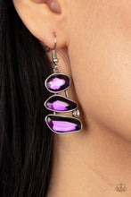 Load image into Gallery viewer, Gem Galaxy - Purple (Gem) Earring
