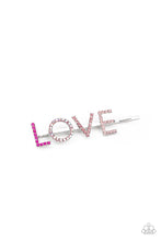 Load image into Gallery viewer, True Love Twinkle - Pink (Iridescent LOVE) Hair Clip
