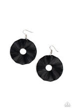 Load image into Gallery viewer, Fan the Breeze - Black Earring freeshipping - JewLz4u Gemstone Gallery
