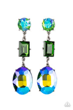 Load image into Gallery viewer, Extra Envious - Green Post Earring
