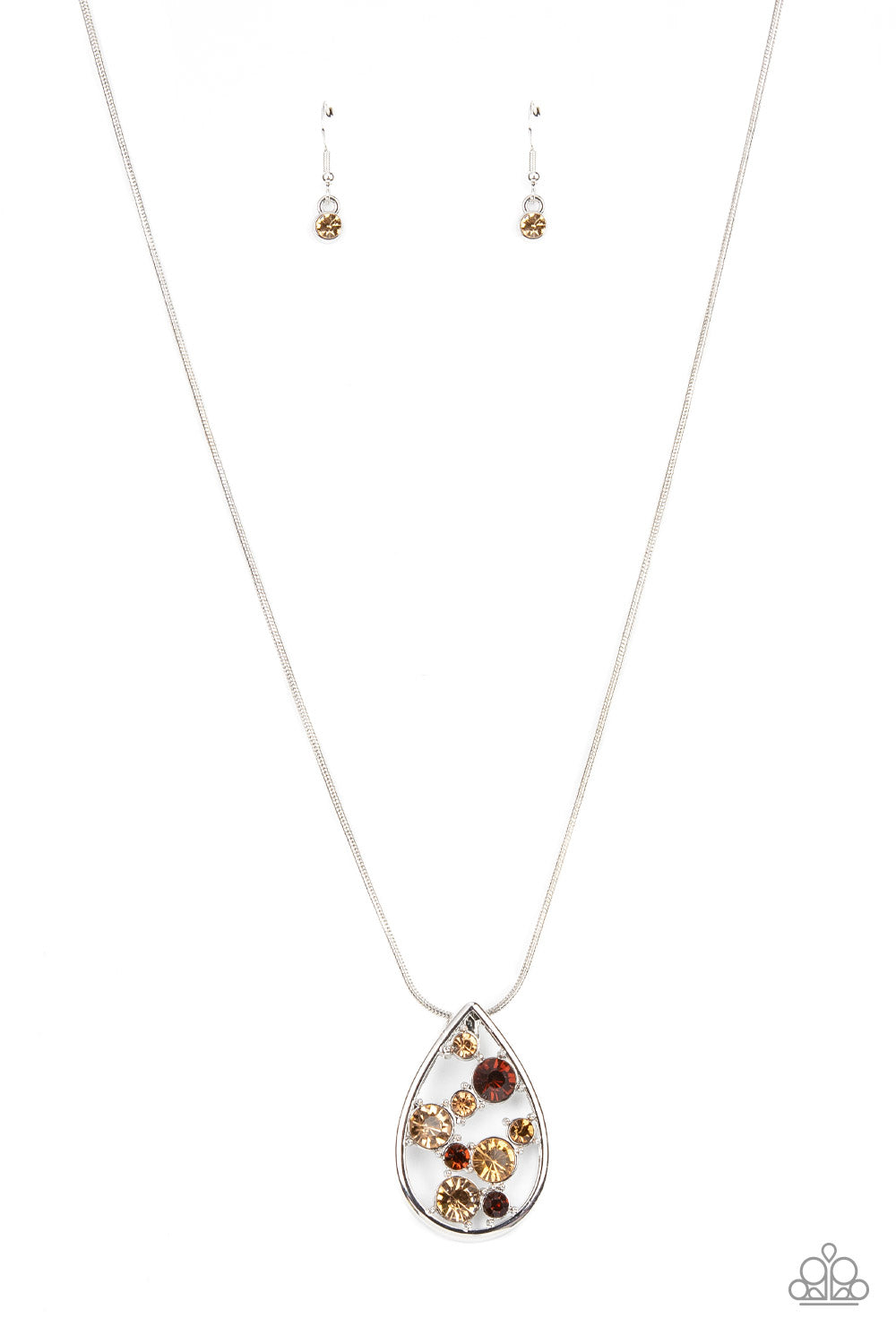 Seasonal Sophistication - Brown (Topaz Rhinestone) Necklace