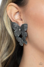 Load image into Gallery viewer, Blushing Butterflies - Silver Post Earring
