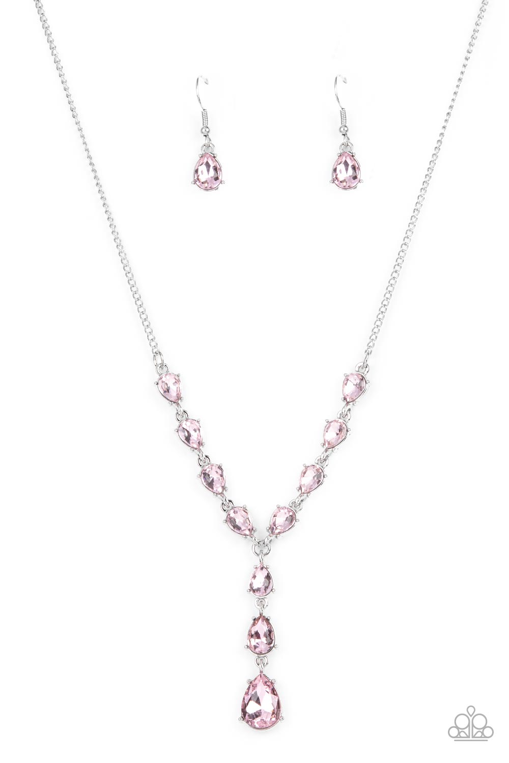 Park Avenue A-Lister - Pink (Teardrop Rhinestone) Necklace