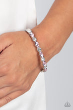 Load image into Gallery viewer, Petitely Powerhouse - Pink (White Rhinestones) Bracelet
