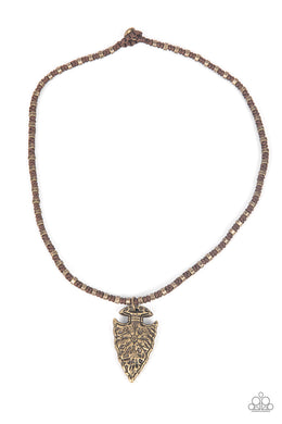 Get Your ARROWHEAD in the Game - Brass (Urban) Necklace freeshipping - JewLz4u Gemstone Gallery