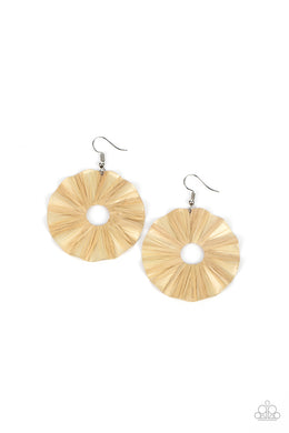 Fan the Breeze - Brown Earring freeshipping - JewLz4u Gemstone Gallery