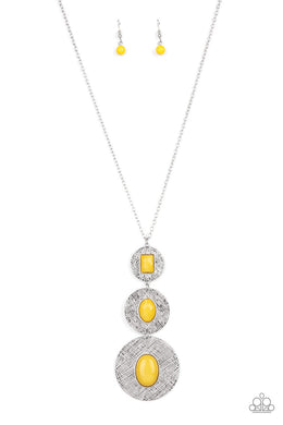 Talisman Trendsetter - Yellow Necklace freeshipping - JewLz4u Gemstone Gallery