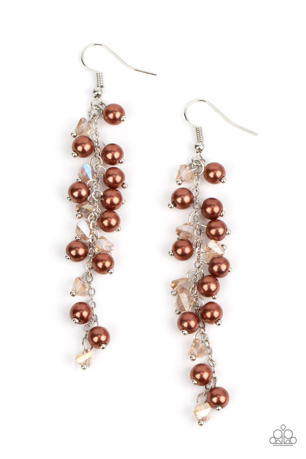 Candlelight Cruise - Brown (Pearl) Earring