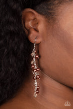 Load image into Gallery viewer, Candlelight Cruise - Brown (Pearl) Earring
