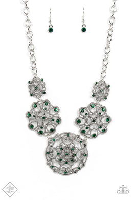 Royally Romantic - Green Necklace freeshipping - JewLz4u Gemstone Gallery