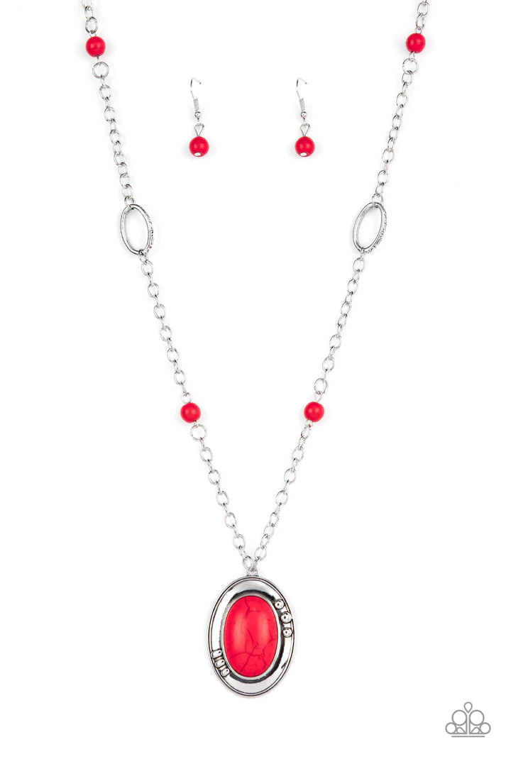 Mojave Meditation - Red Necklace