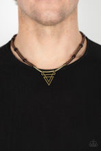 Load image into Gallery viewer, Arrowed Admiral - Brass Necklace
