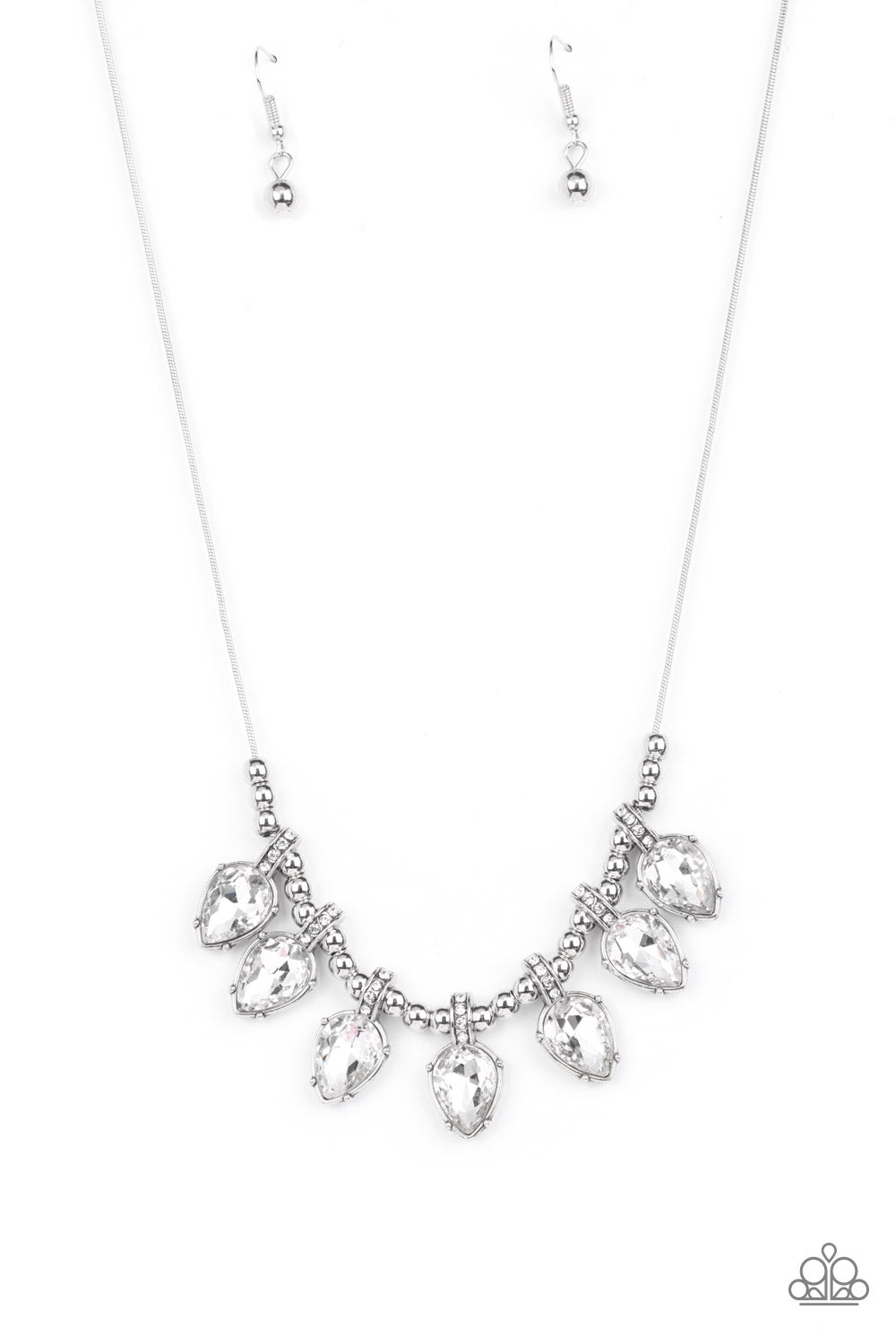 Crown Jewel Couture - White (Rhinestone) Necklace