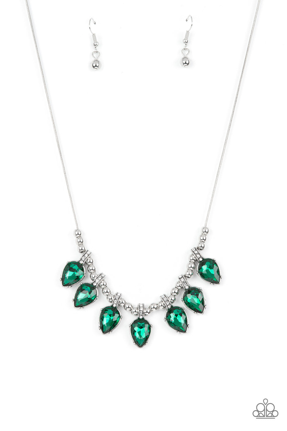 Crown Jewel Couture - Green Necklace freeshipping - JewLz4u Gemstone Gallery
