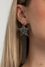 Load image into Gallery viewer, Superstar Solo - Black (Gunmetal Star) Post Earring
