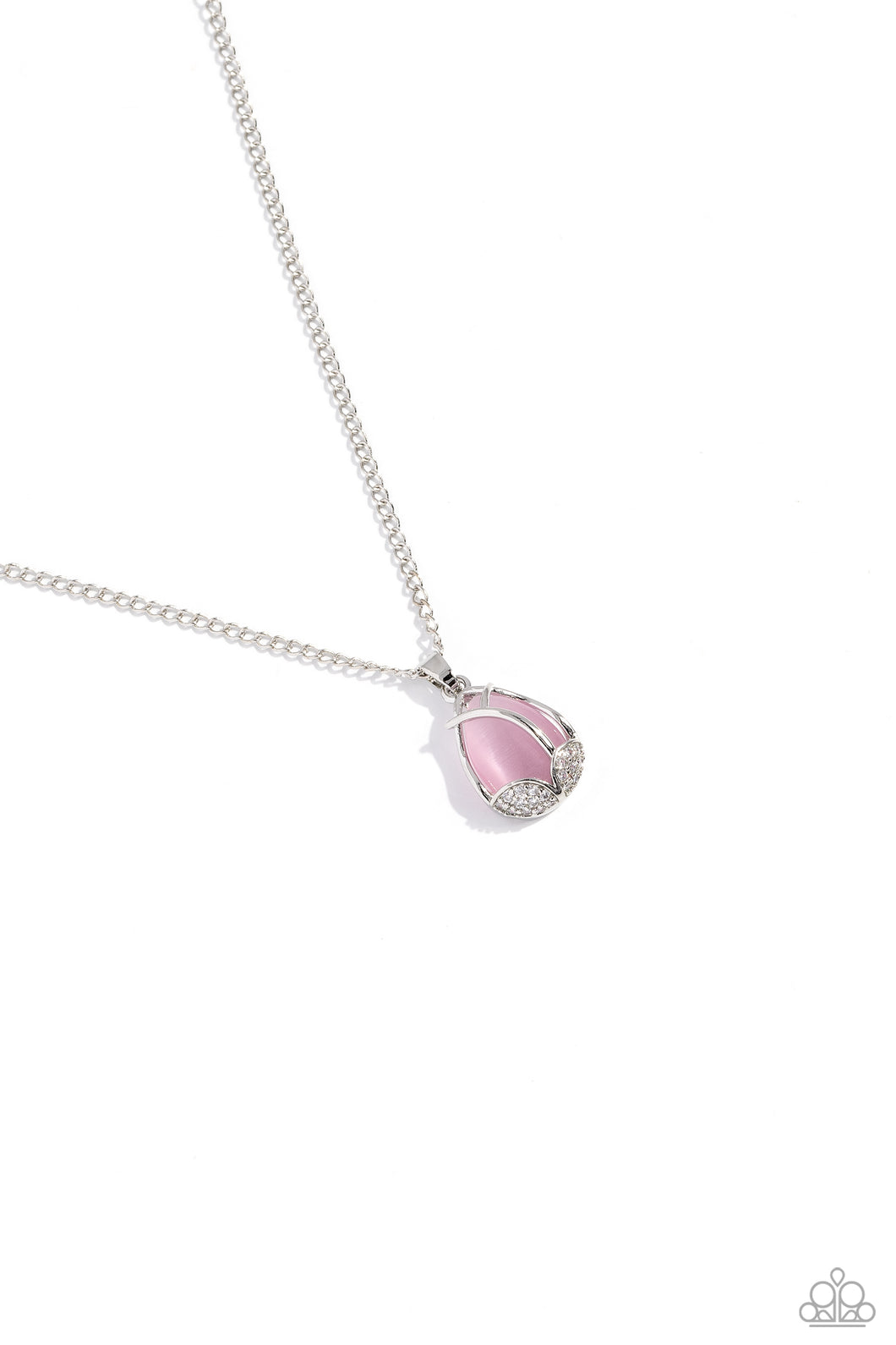 Top-Notch Trinket - Pink ( Cat's Eye Stone) Necklace