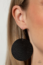 Load image into Gallery viewer, Leathery Loungewear - Black (Leather) Earring
