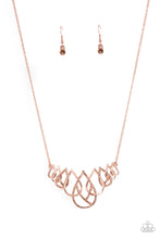 Load image into Gallery viewer, Thunderstruck Teardrops - Copper Necklace
