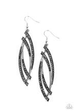 Load image into Gallery viewer, Twinkle for Two - Silver (Hematite Rhinestone) Earring
