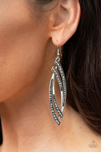 Load image into Gallery viewer, Twinkle for Two - Silver (Hematite Rhinestone) Earring
