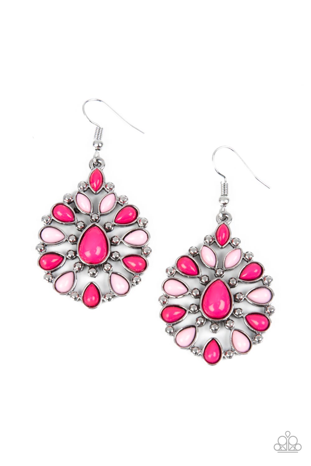 Lively Luncheon - Pink Earring