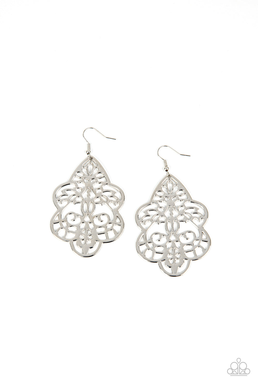 Festive Foliage - Silver Earring