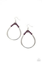 Load image into Gallery viewer, Festive Fervor - Purple Earring freeshipping - JewLz4u Gemstone Gallery
